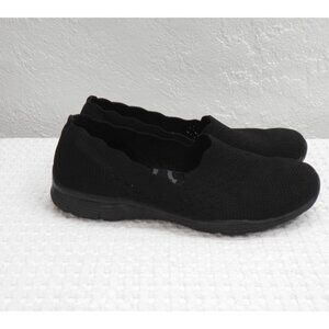 Skechers Classic Fit Black Slip-On Shoes W/ Memory Foam Women's Size 9